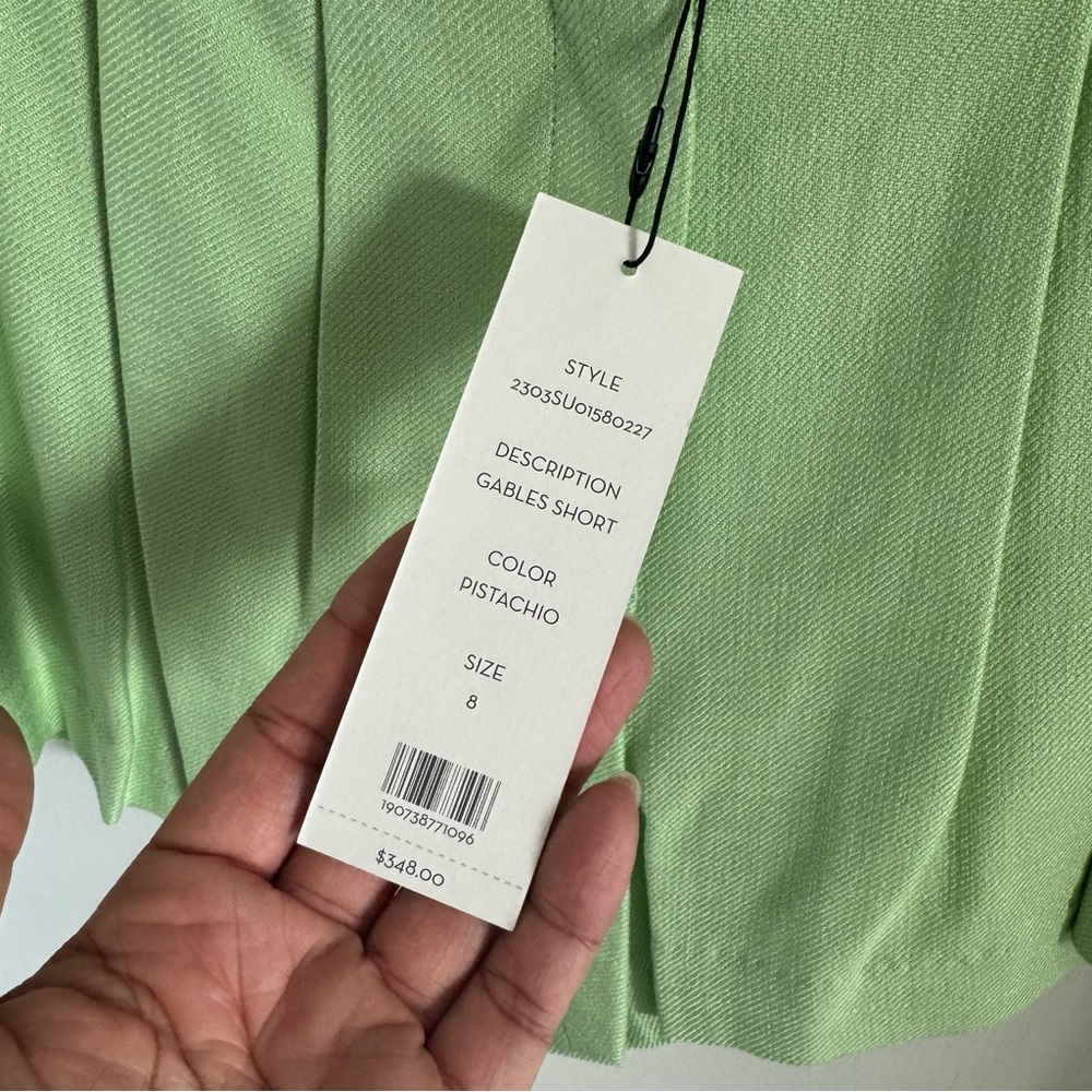 NWT Veronica Beard Gables Pistachio Green Shorts
